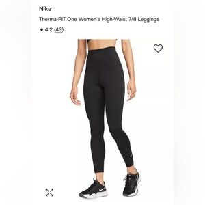 NIKE Therma-FIT High-Waist 7/8 Leggings NEW